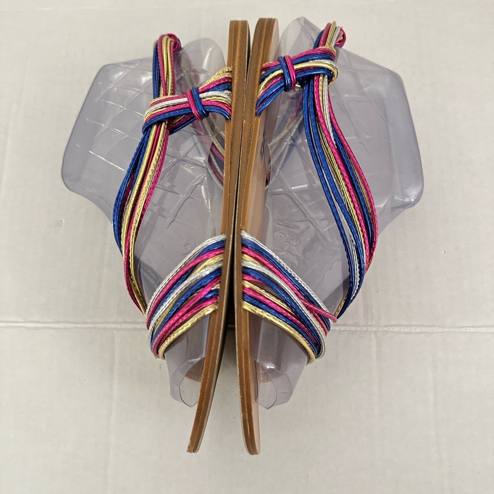 Zara Basic Collection Multicolored Sandals Size 4… - image 6